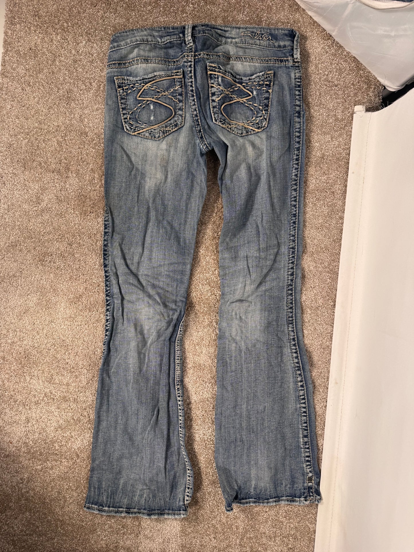 Lavtaljede jeans str: S