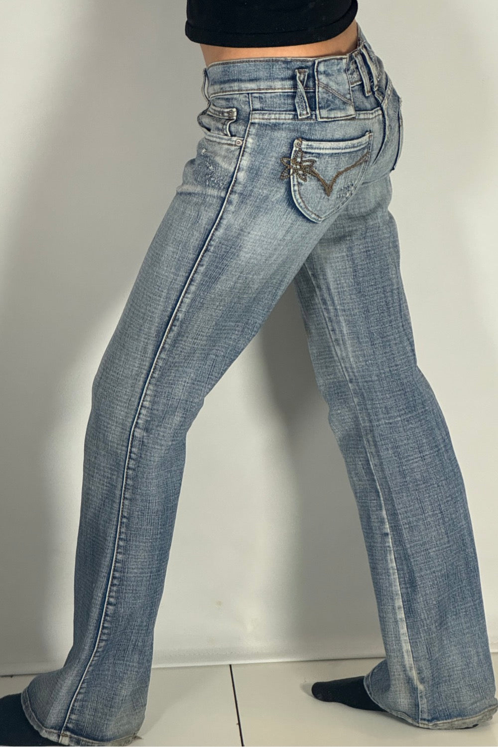 Lågmidjade jeans stl: S