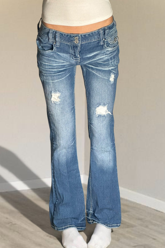 Lågmidjade jeans stl: S/M