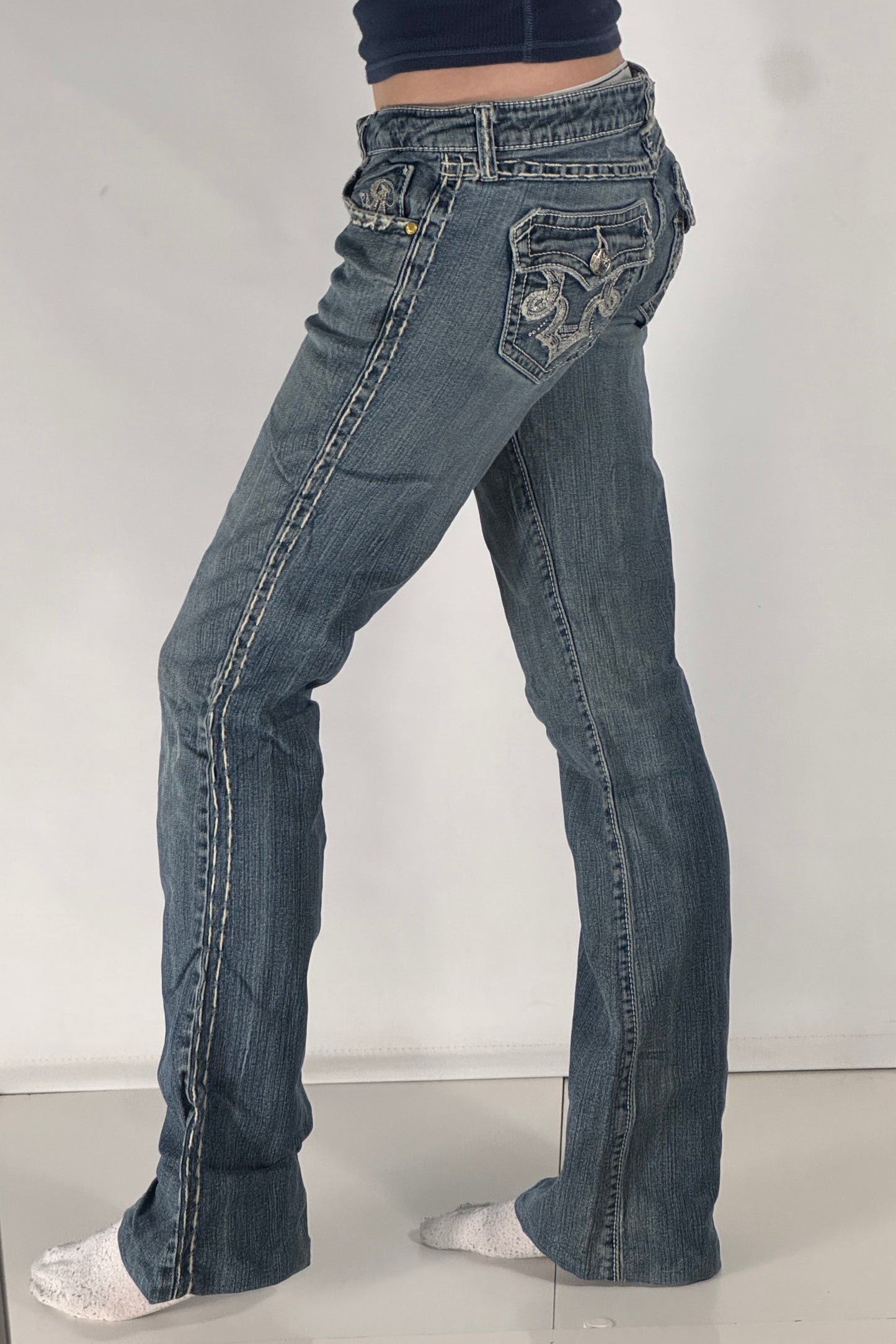 Lågmidjade jeans stl: S