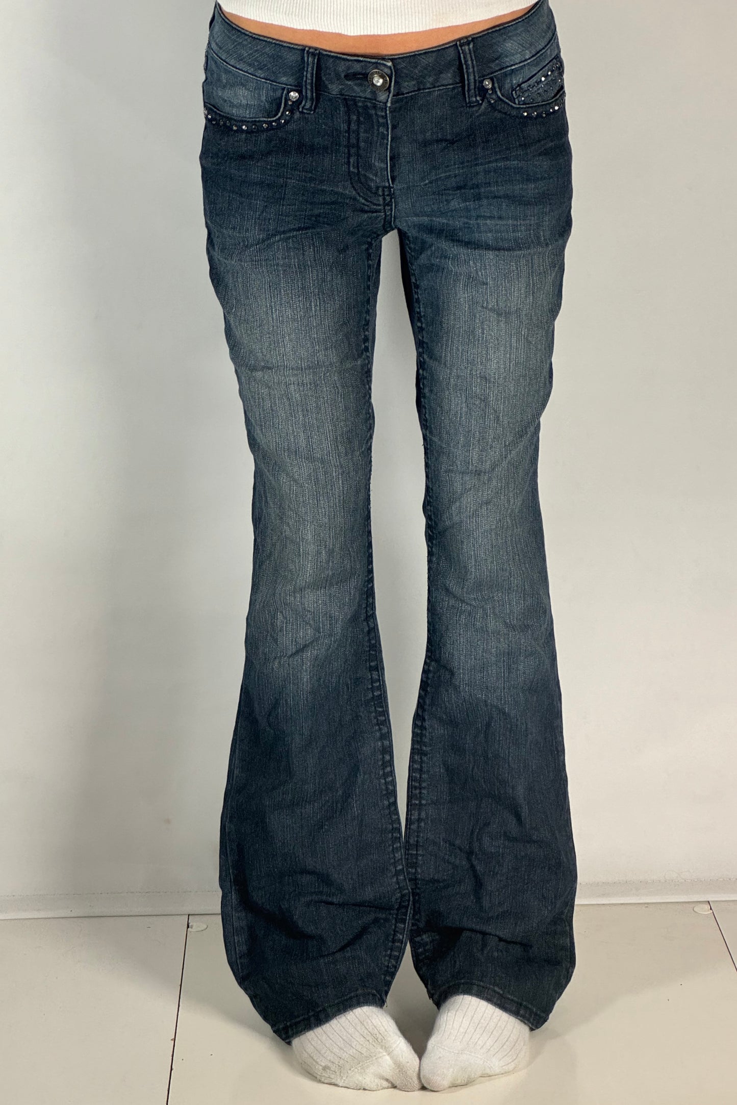 Lågmidjade jeans stl: S