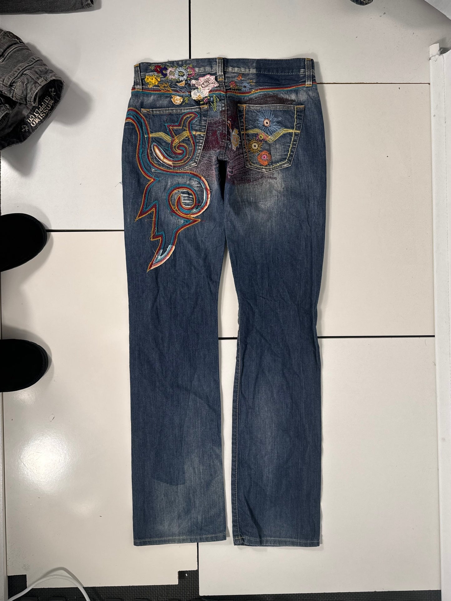 Lavtaljede jeans str: S