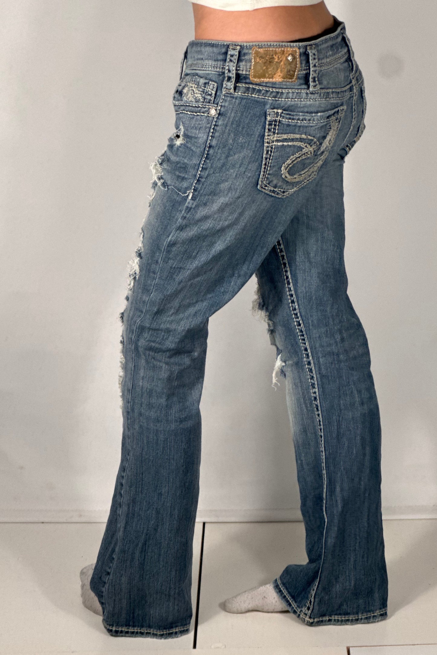 Lågmidjade jeans stl: M