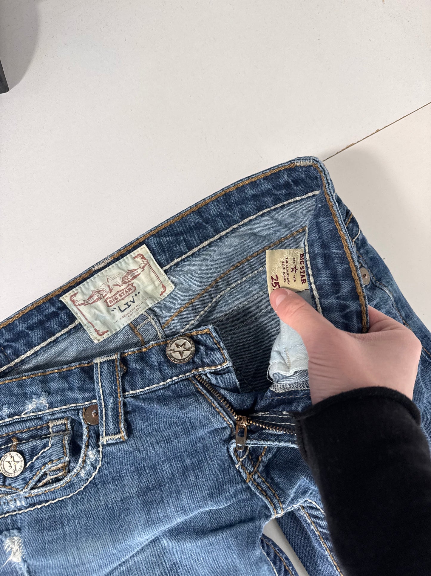Lågmidjade jeans stl: XS