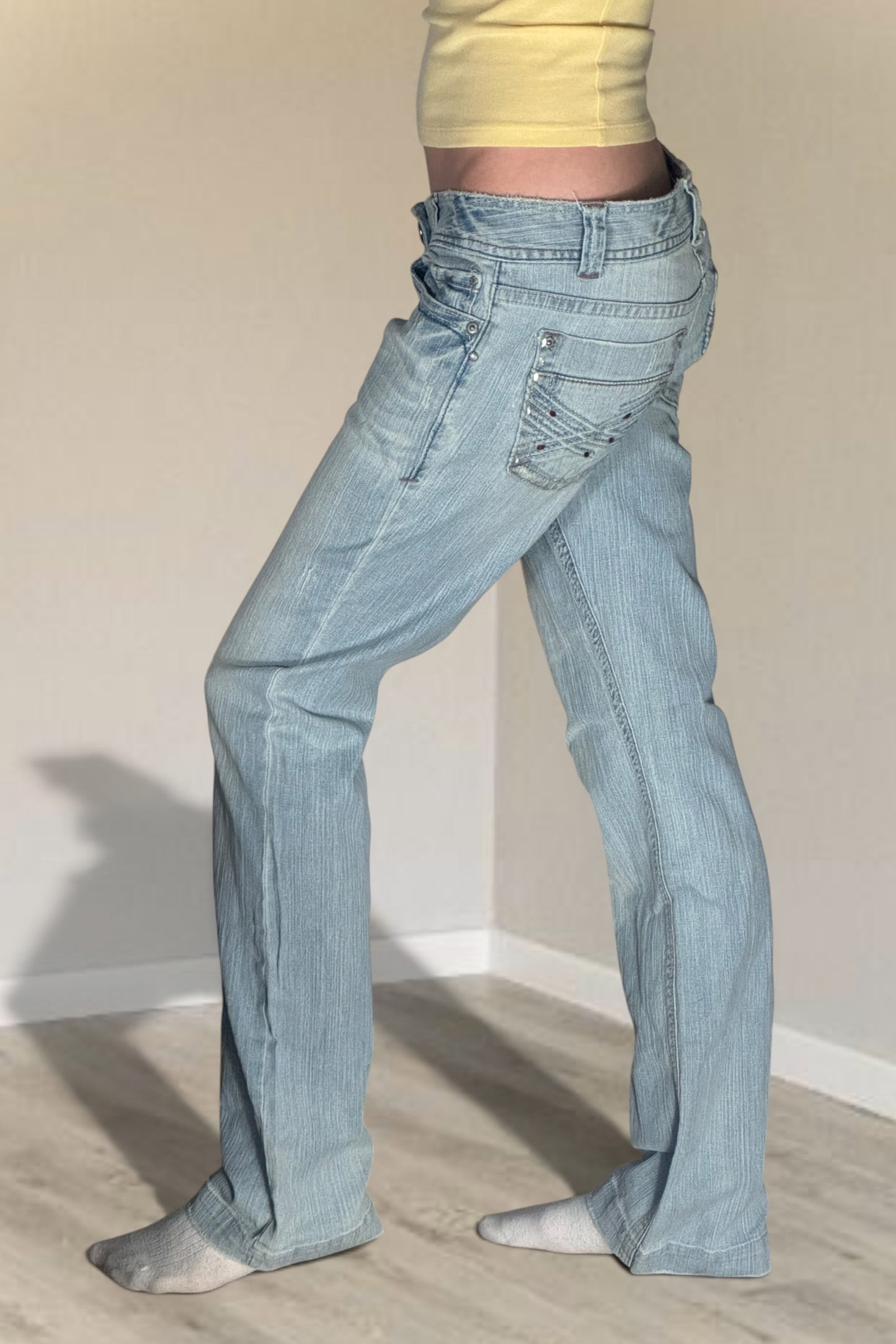 Lågmidjade jeans stl: S
