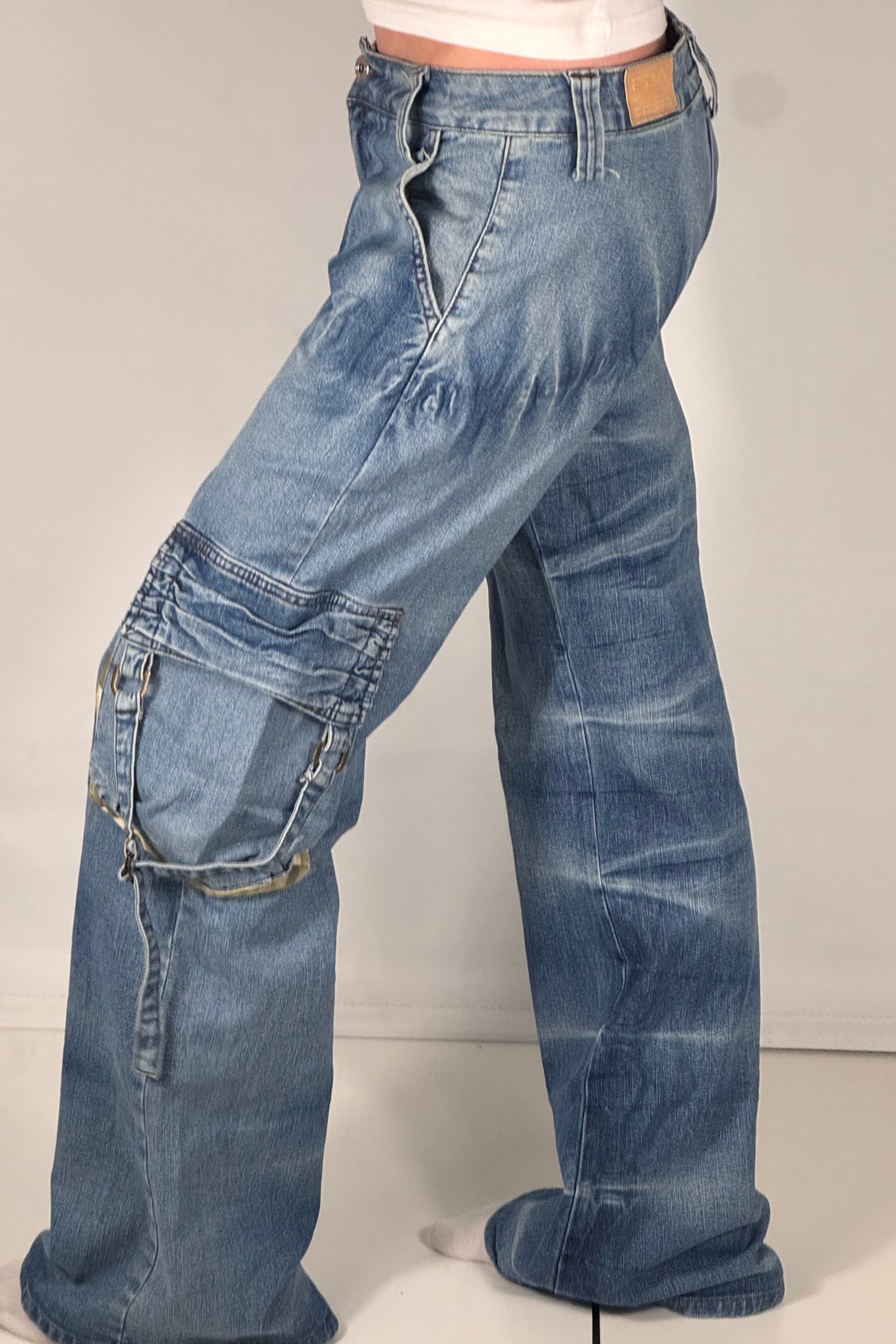 Utsvingte jeans str: XS/S