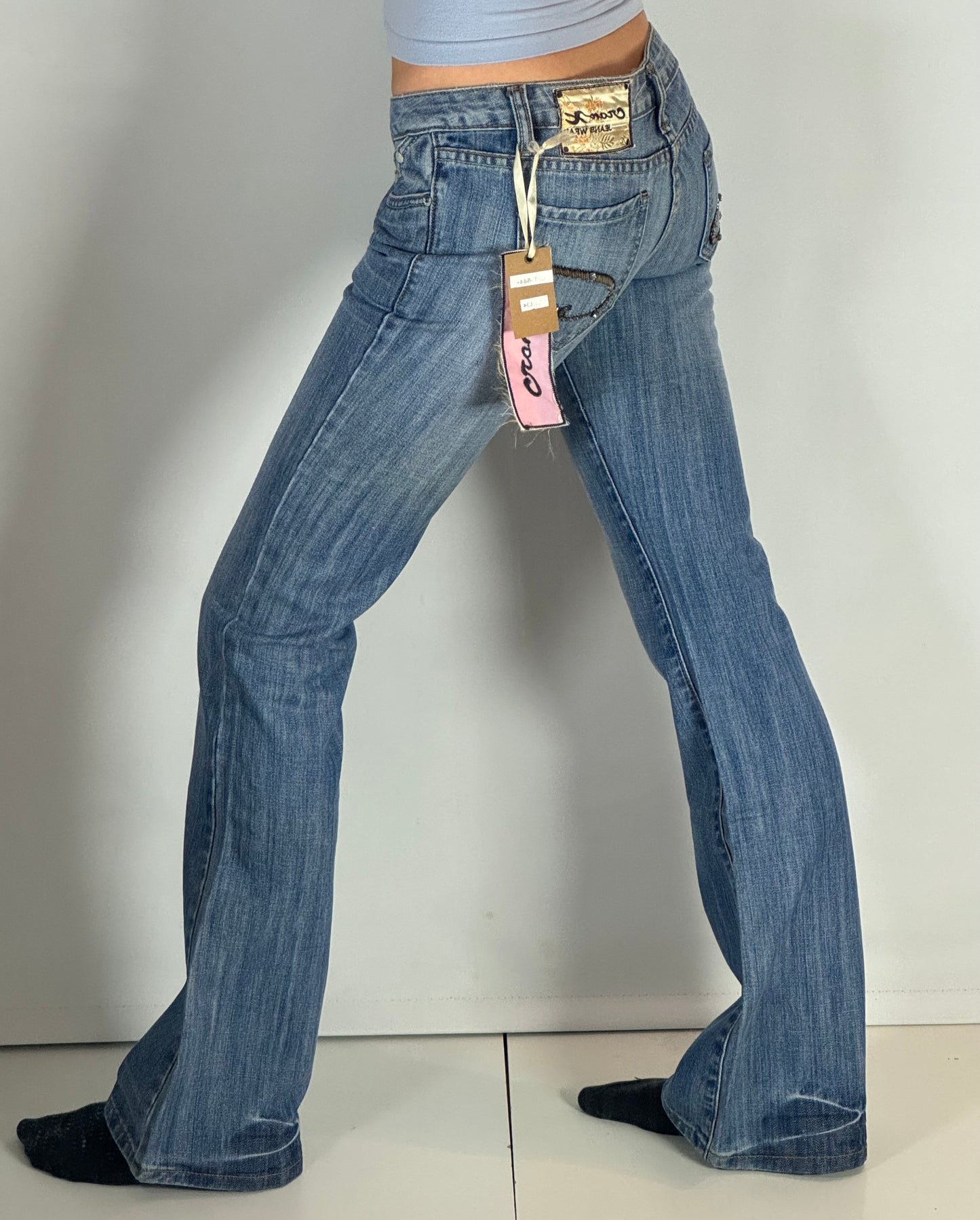 Lågmidjade jeans stl: S