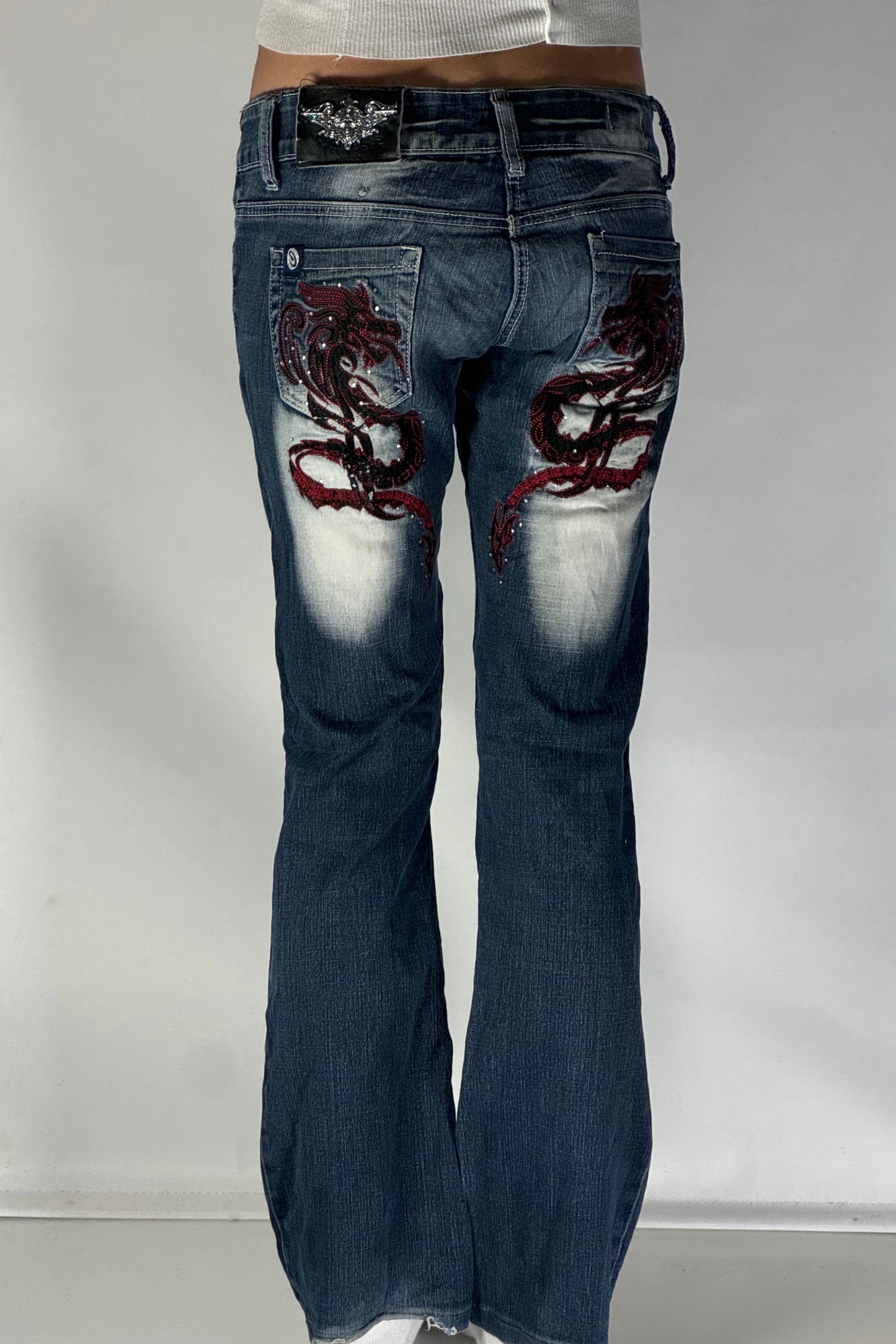 Lågmidjade jeans stl: S