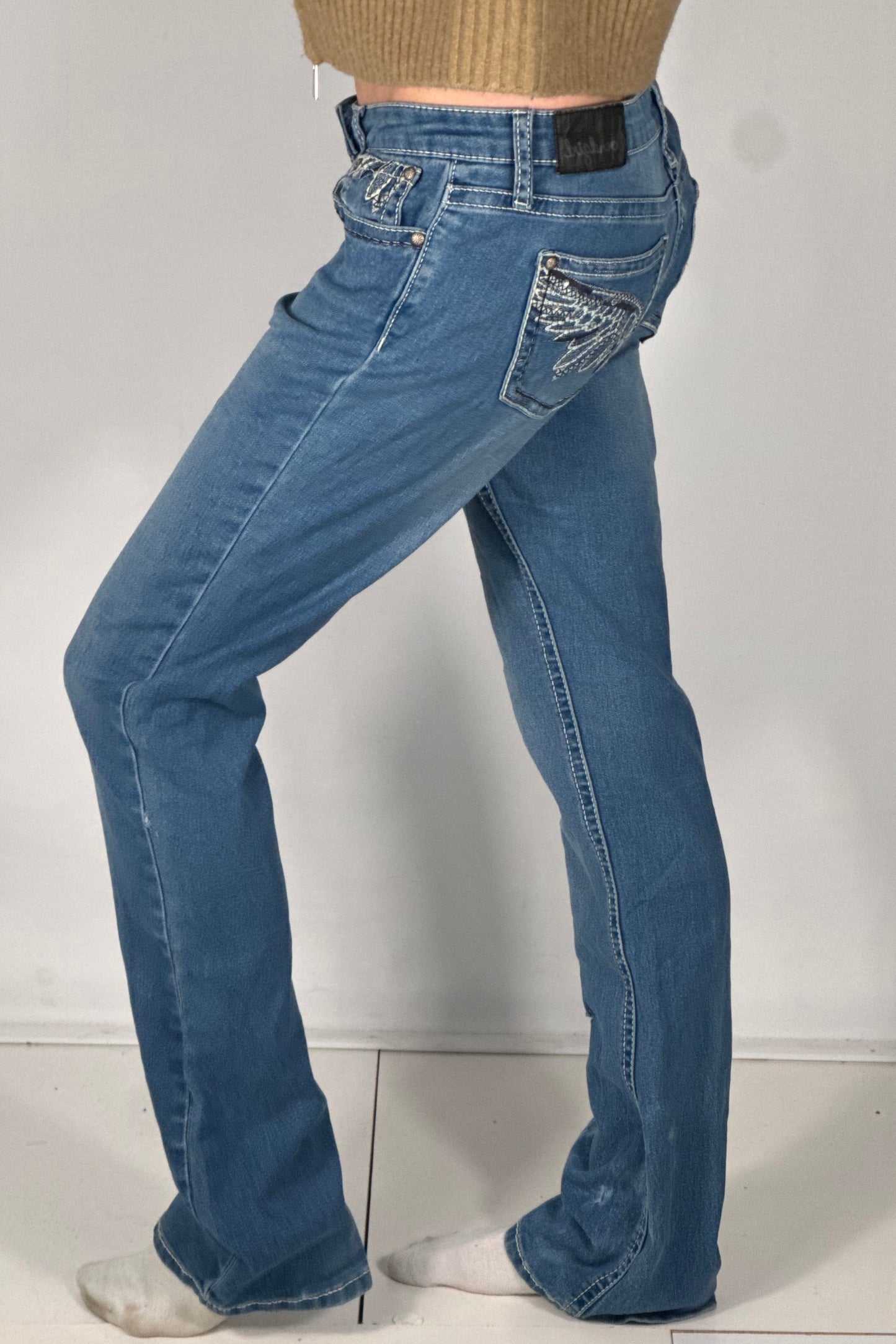 Lavtaljede jeans str: S