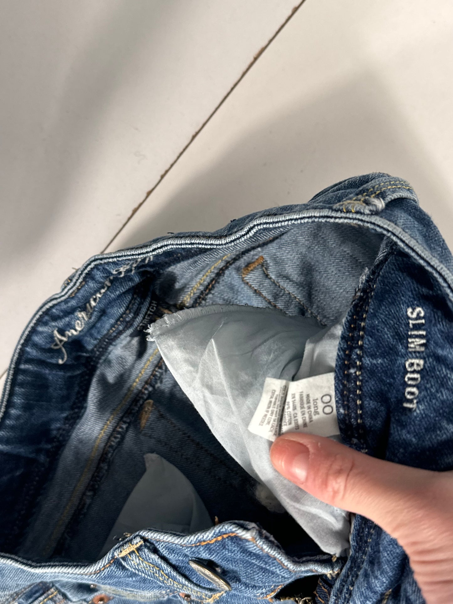 Lågmidjade jeans stl: XXS