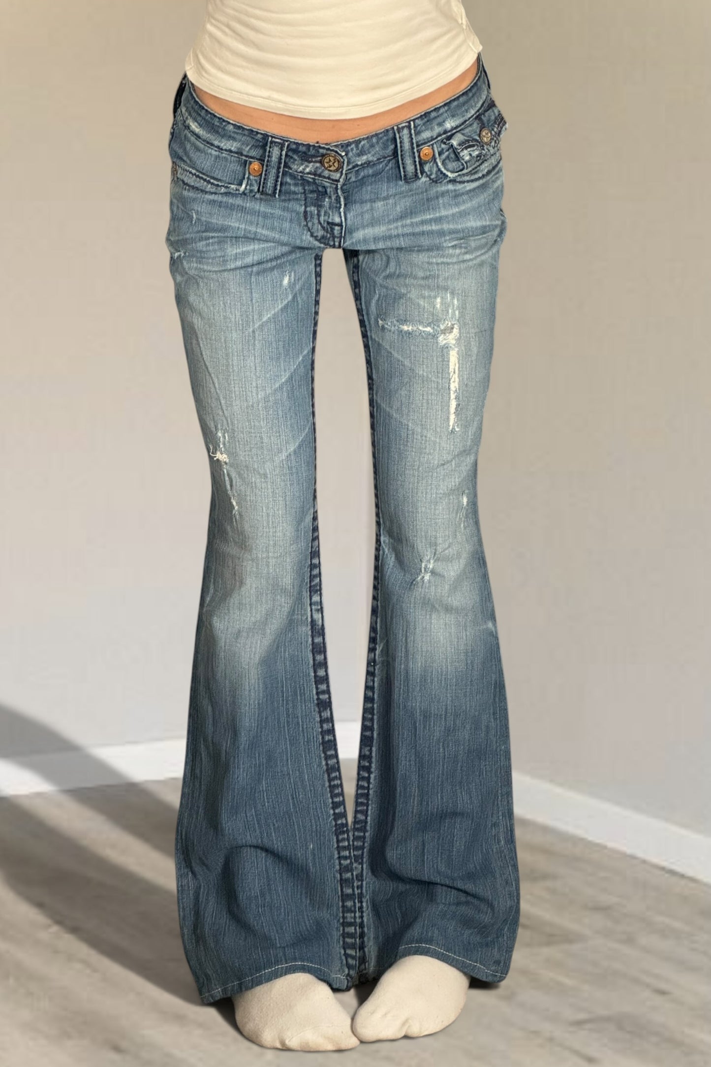 Lågmidjade jeans stl: S