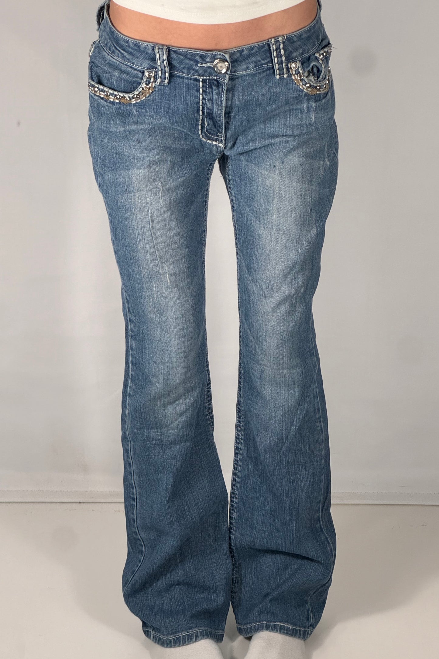 Lågmidjade jeans stl: M