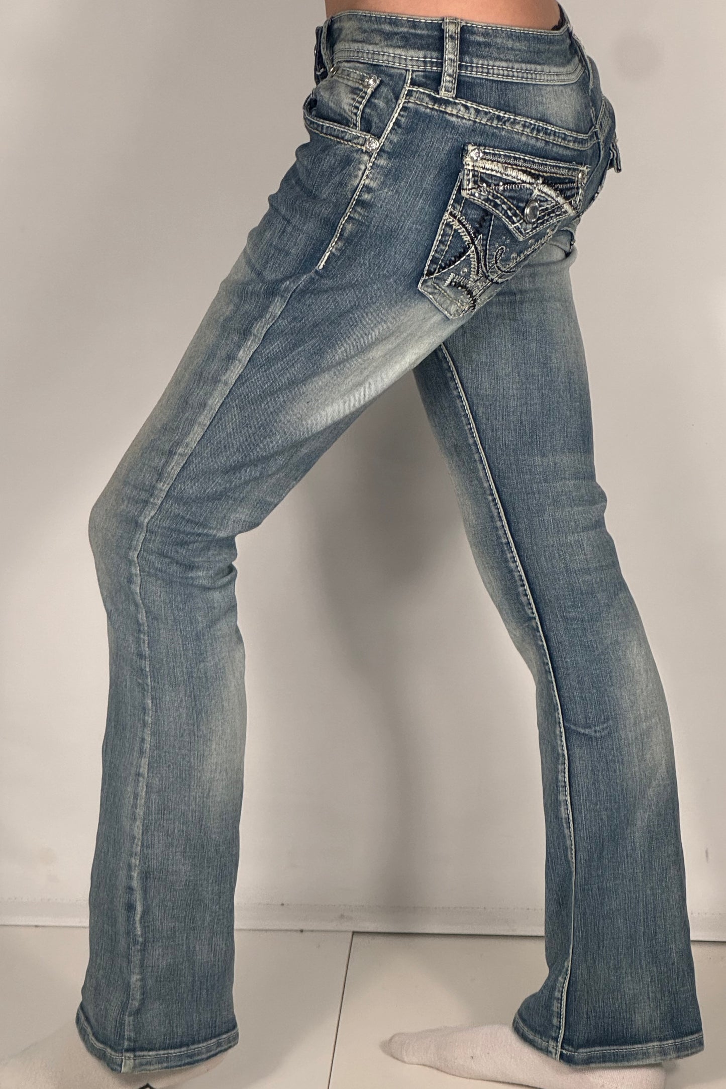 Lågmidjade jeans stl: S