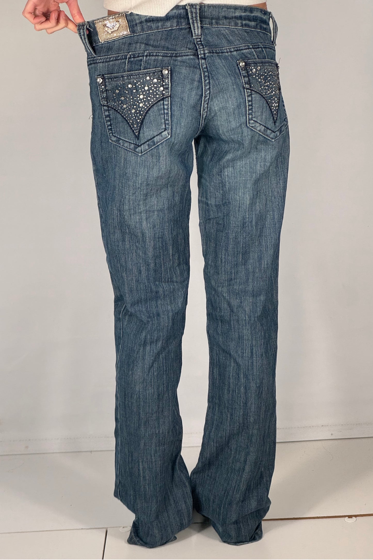 Lågmidjade jeans stl: S