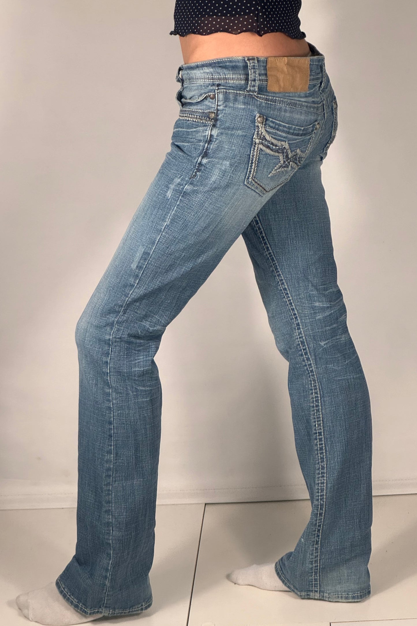 Lågmidjade jeans stl: S