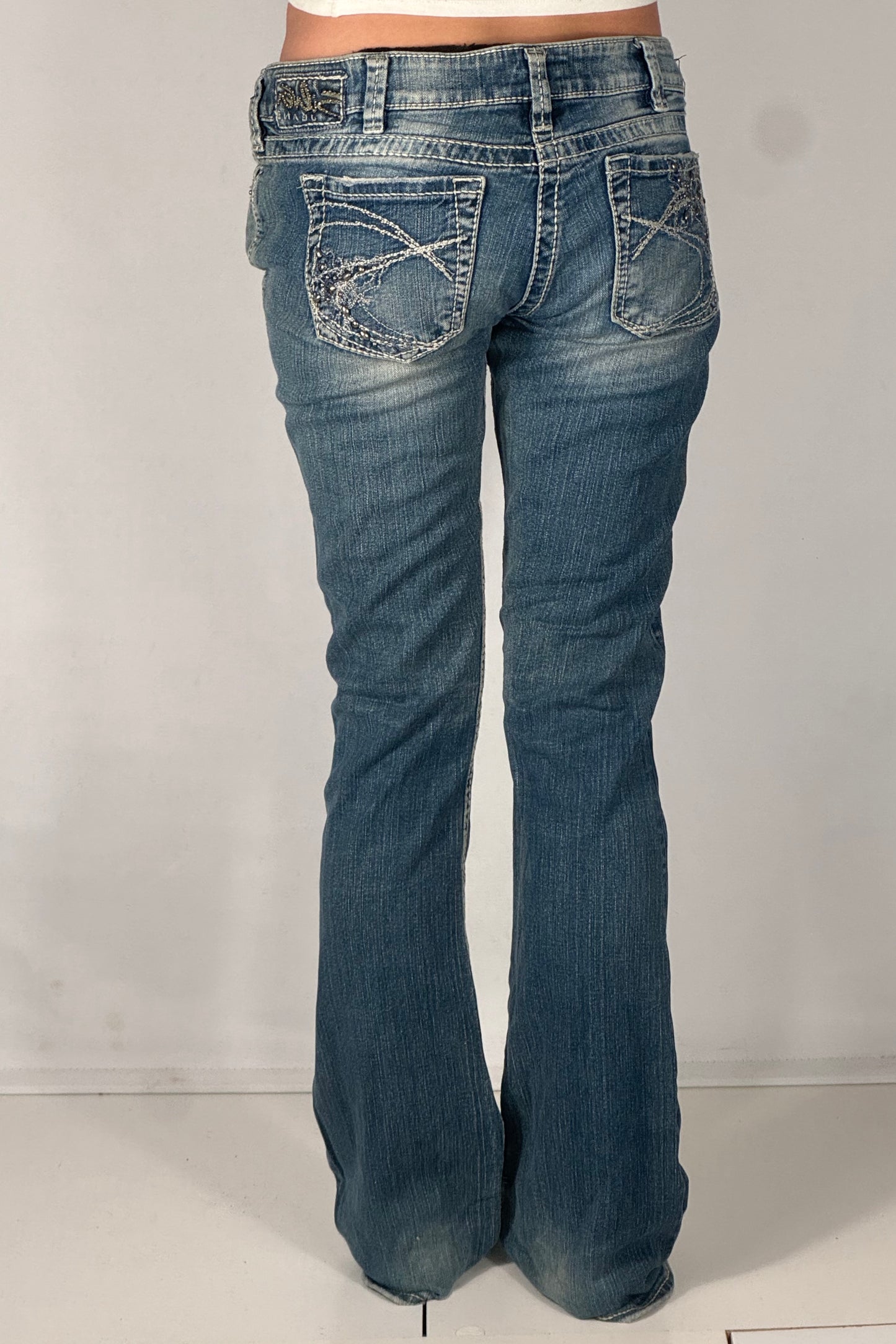 Lågmidjade jeans stl: S/M