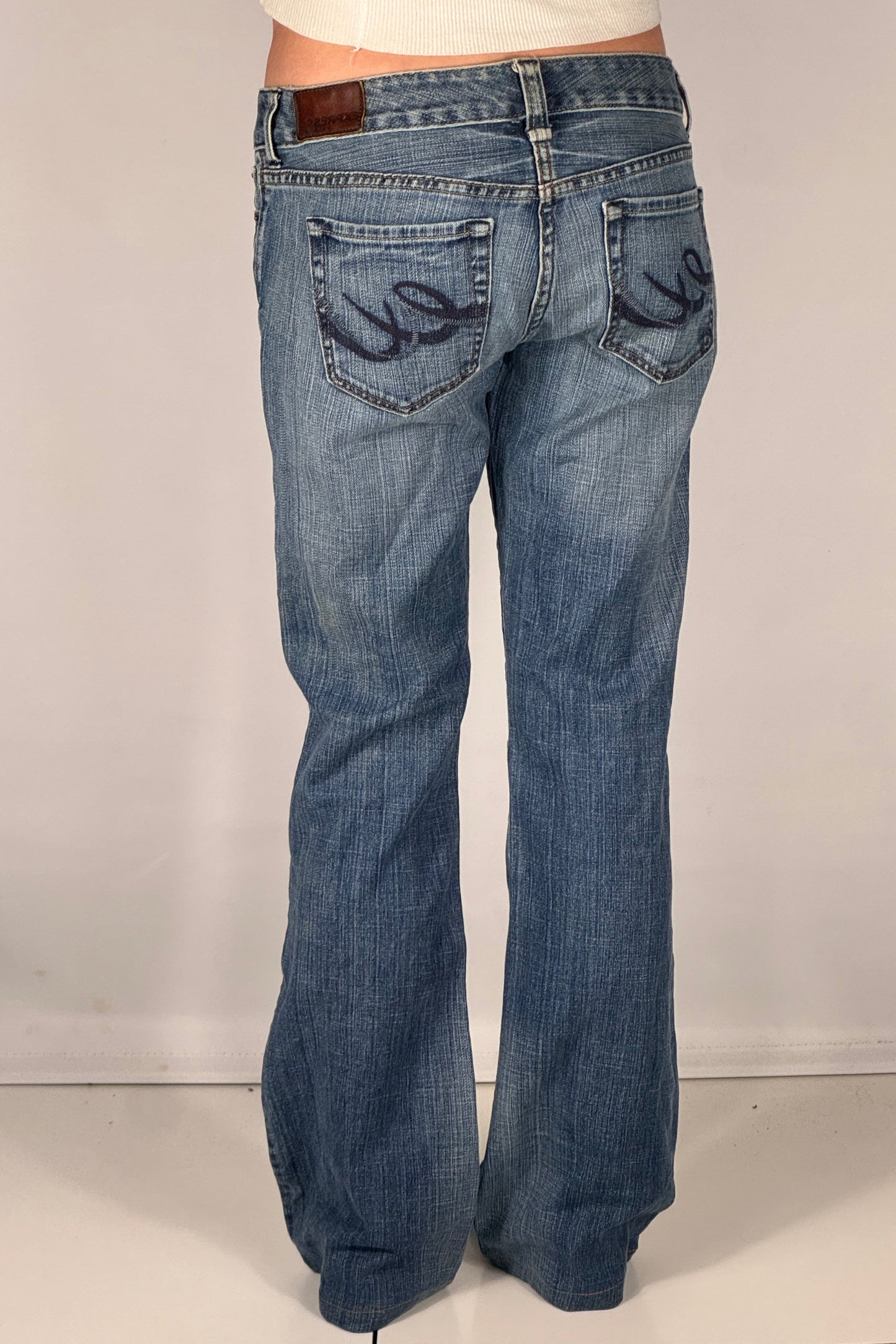 Lavtaljede jeans str: S