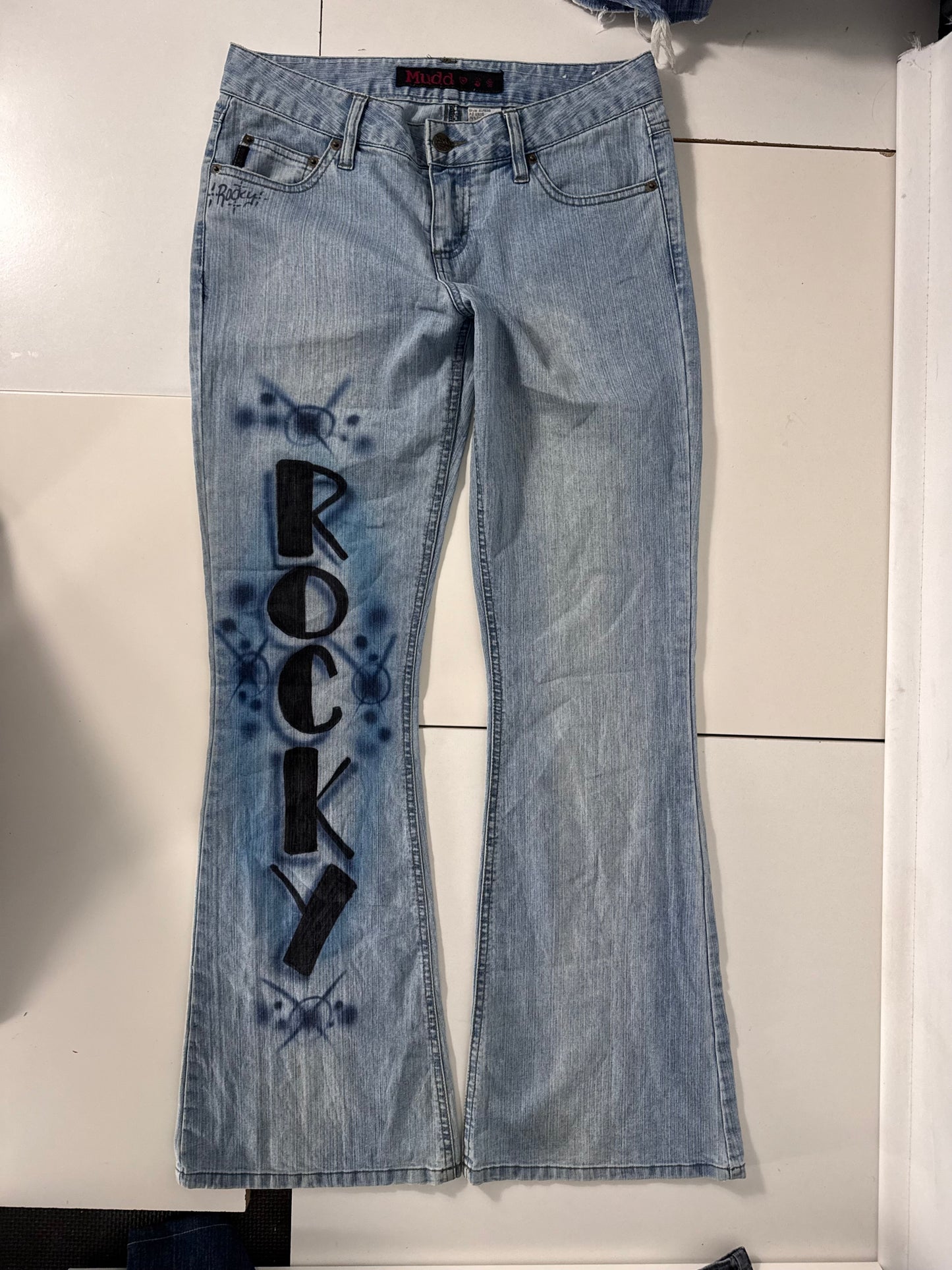 Lågmidjade jeans stl: S