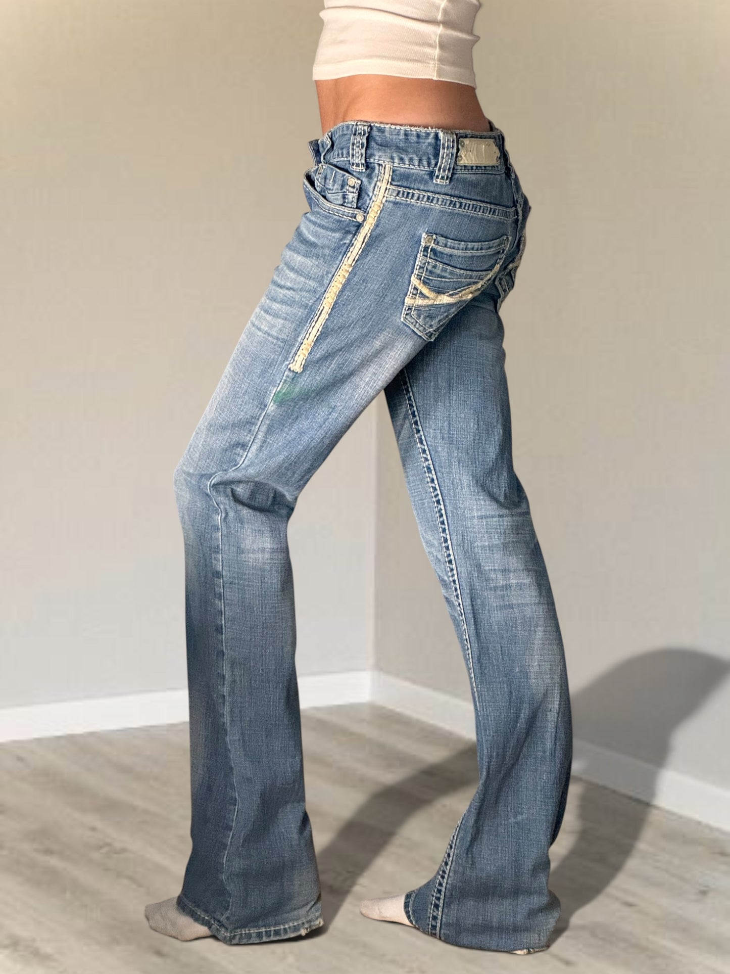 Lågmidjade jeans stl: S
