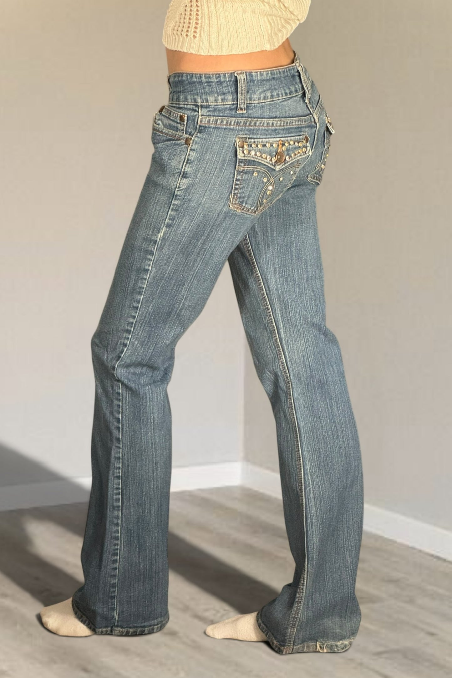Lågmidjade jeans stl: S