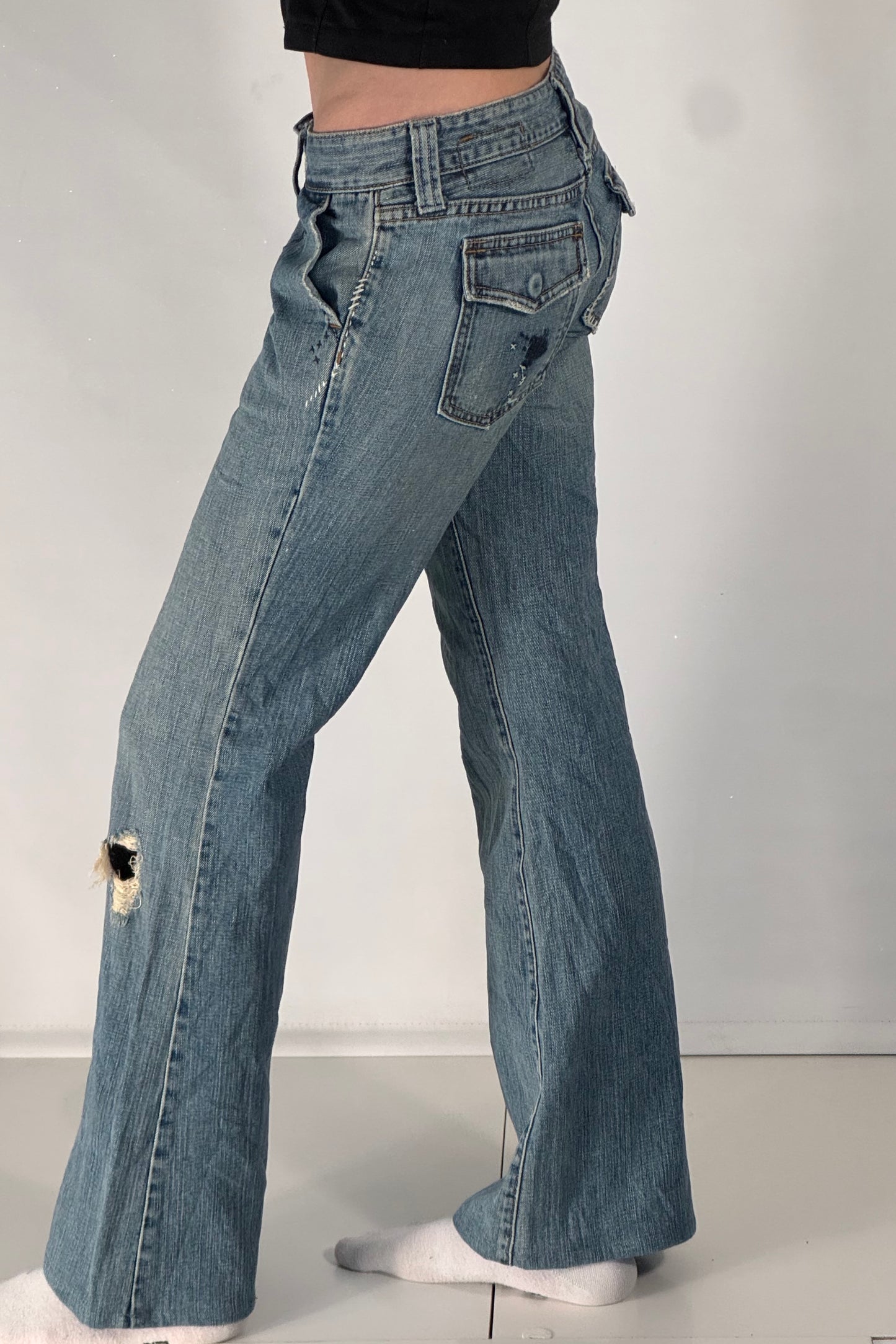 Lågmidjade jeans stl: XS/S