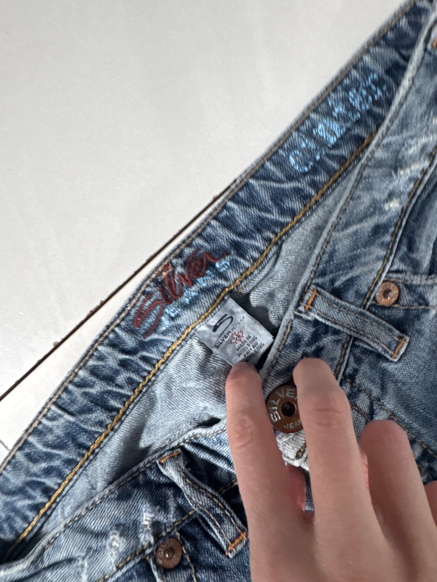 Lågmidjade jeans stl: S