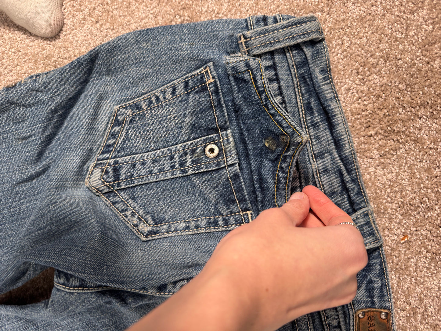 Lågmidjade jeans stl: XS