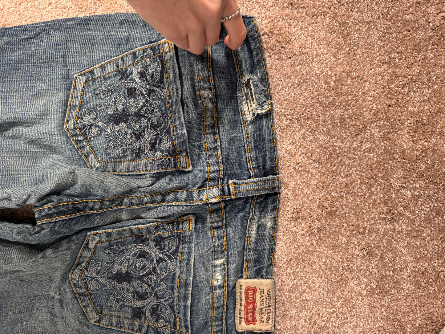 Lågmidjade jeans stl: M