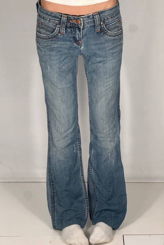 Lavtaljede jeans str: S