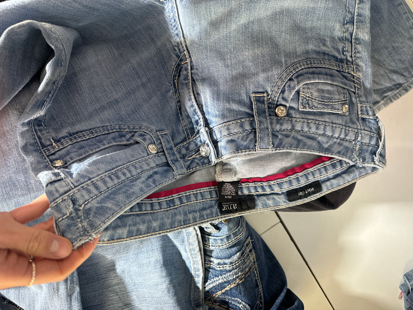 Lågmidjade jeans stl: S