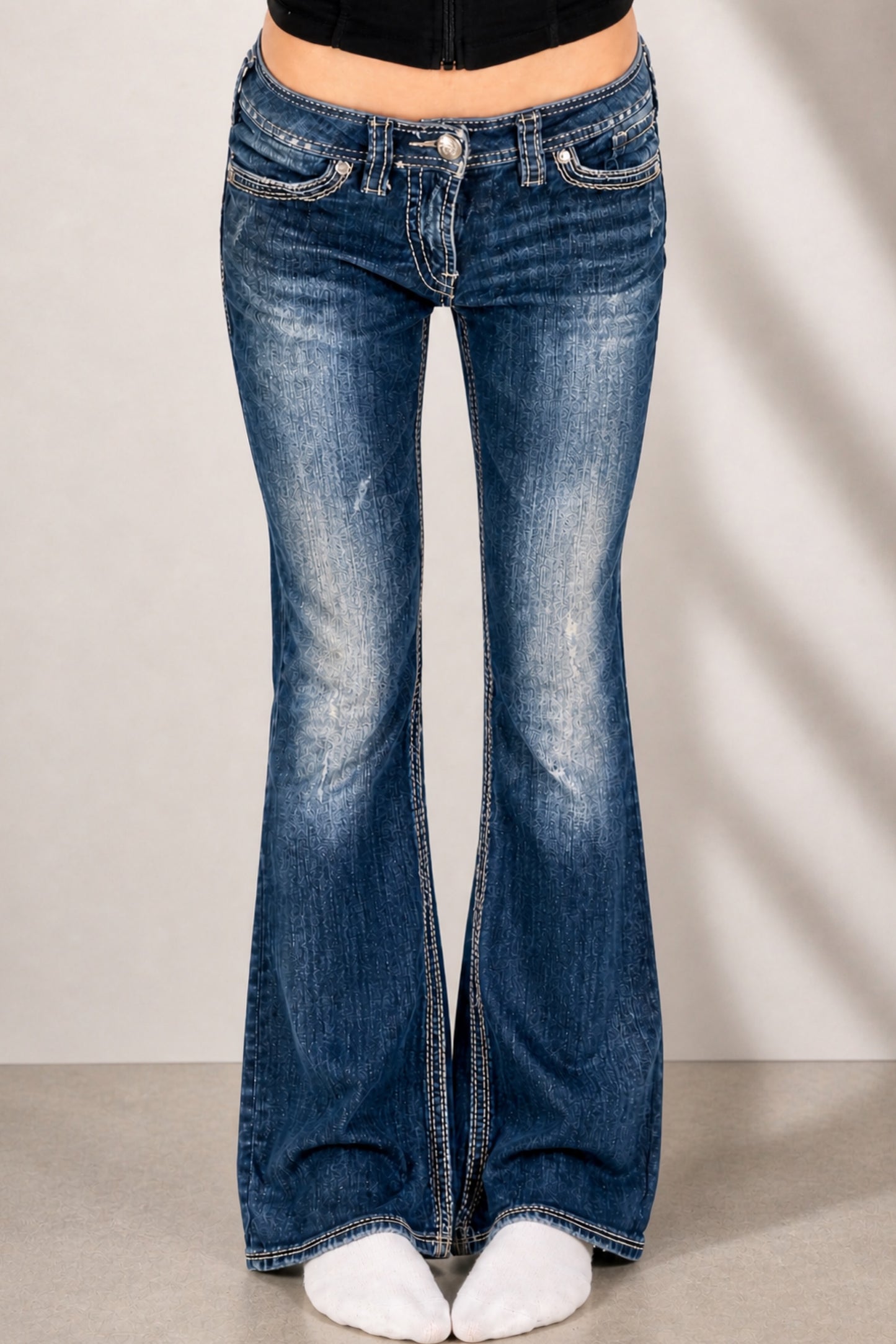 Lågmidjade jeans stl: S