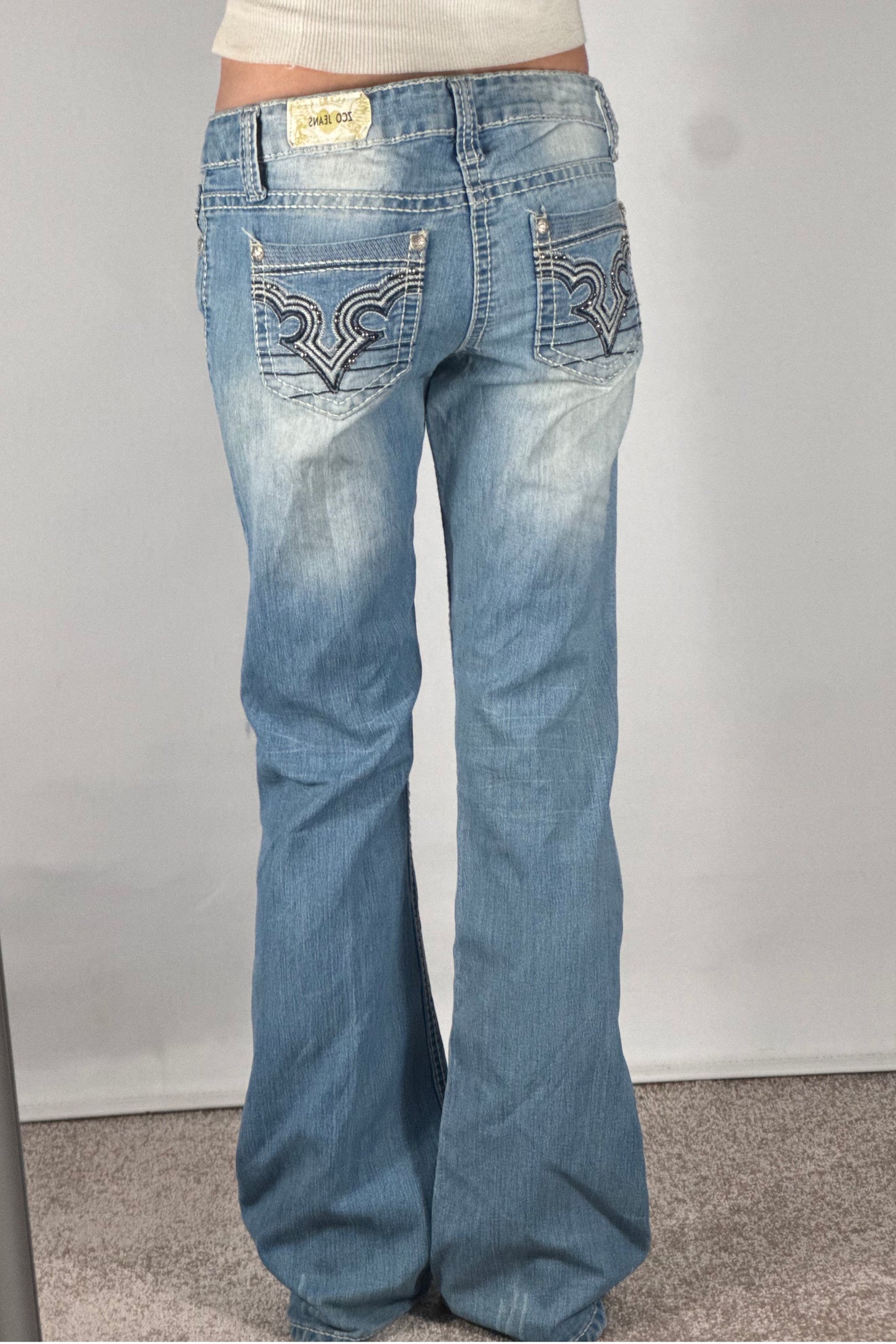 Lågmidjade jeans stl: S
