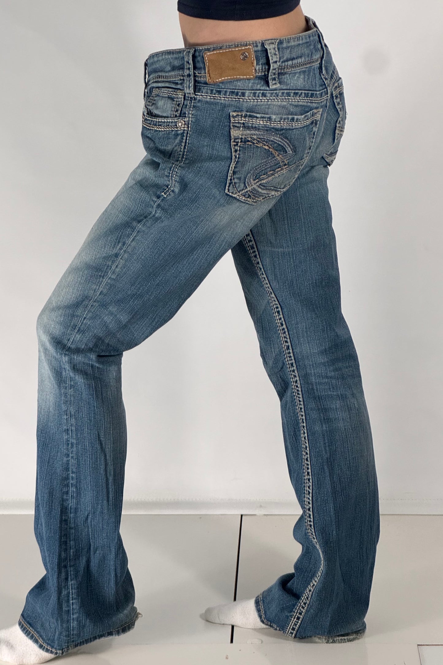 Lavlivede jeans str: L