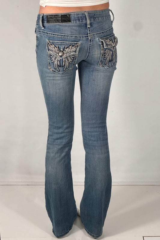 Lavlivede jeans str: XS