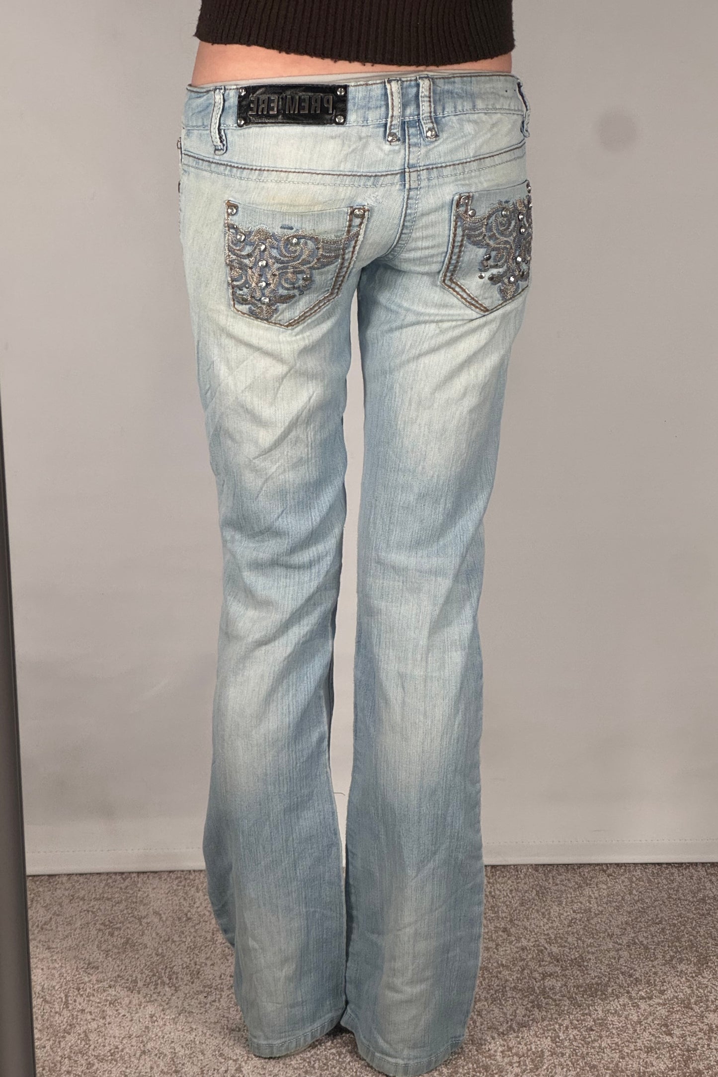 Lågmidjade jeans stl: S