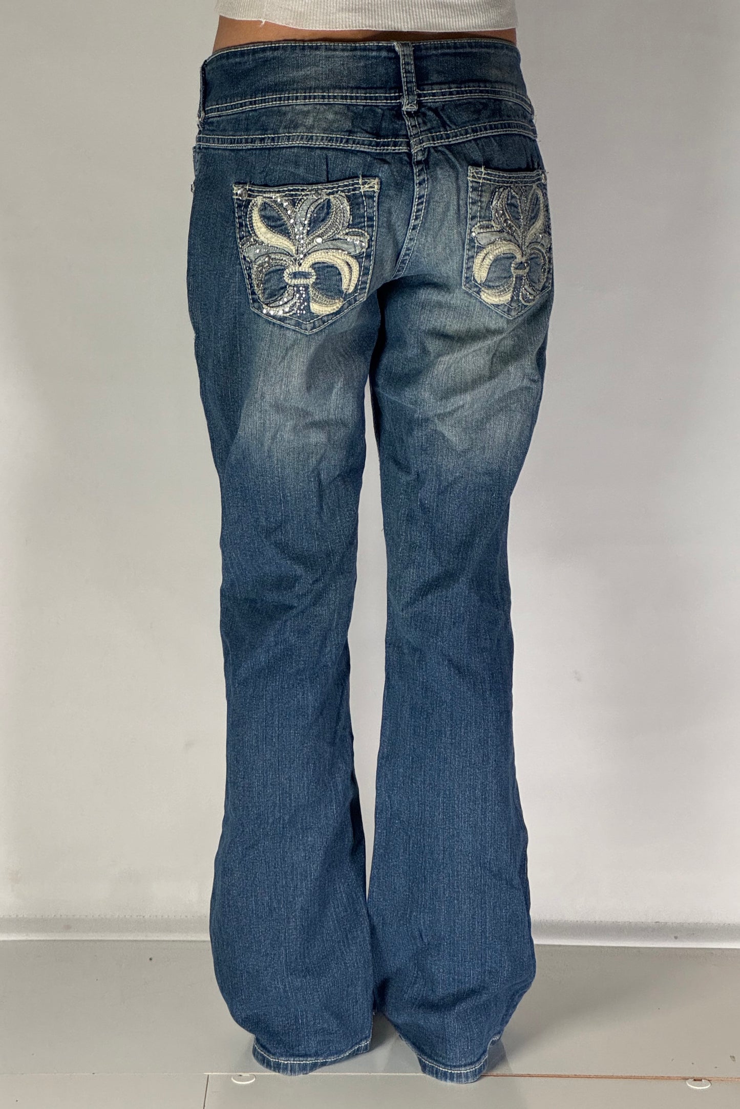 Lågmidjade jeans stl: S