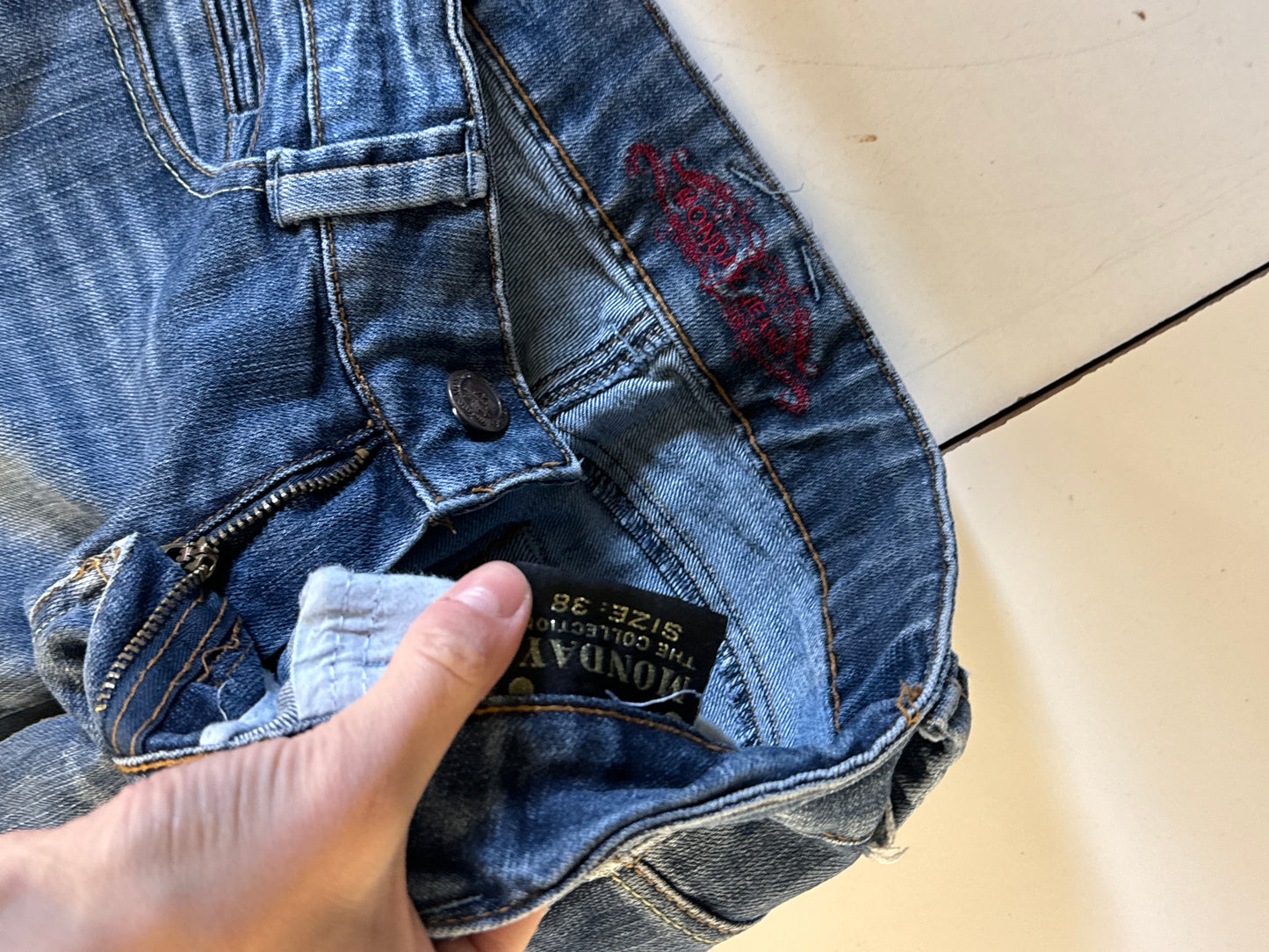 Lågmidjade jeans stl: XS