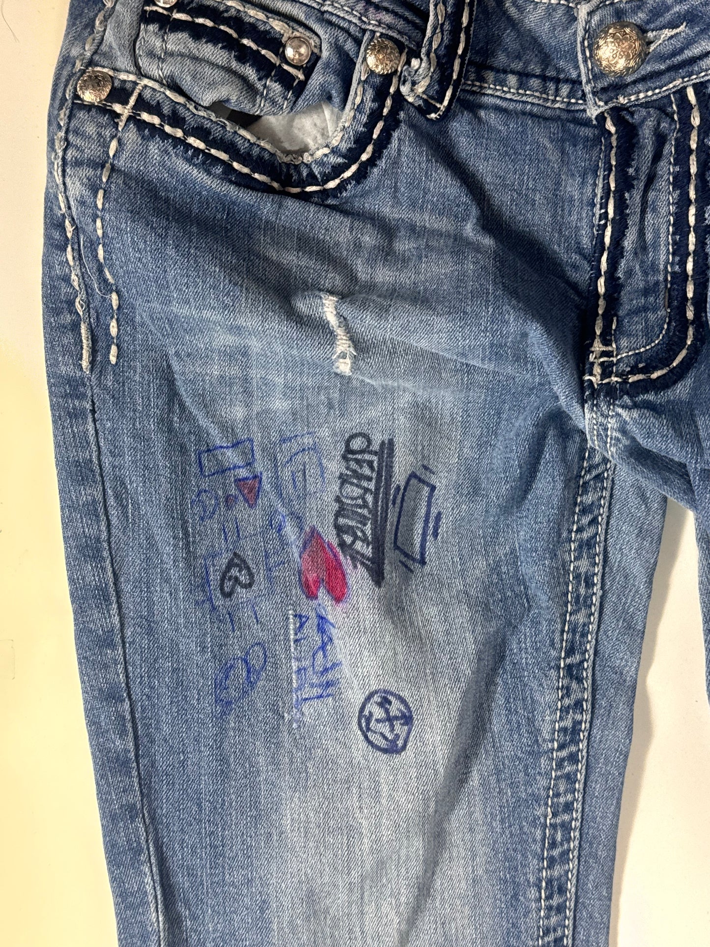 Lågmidjade jeans stl: S