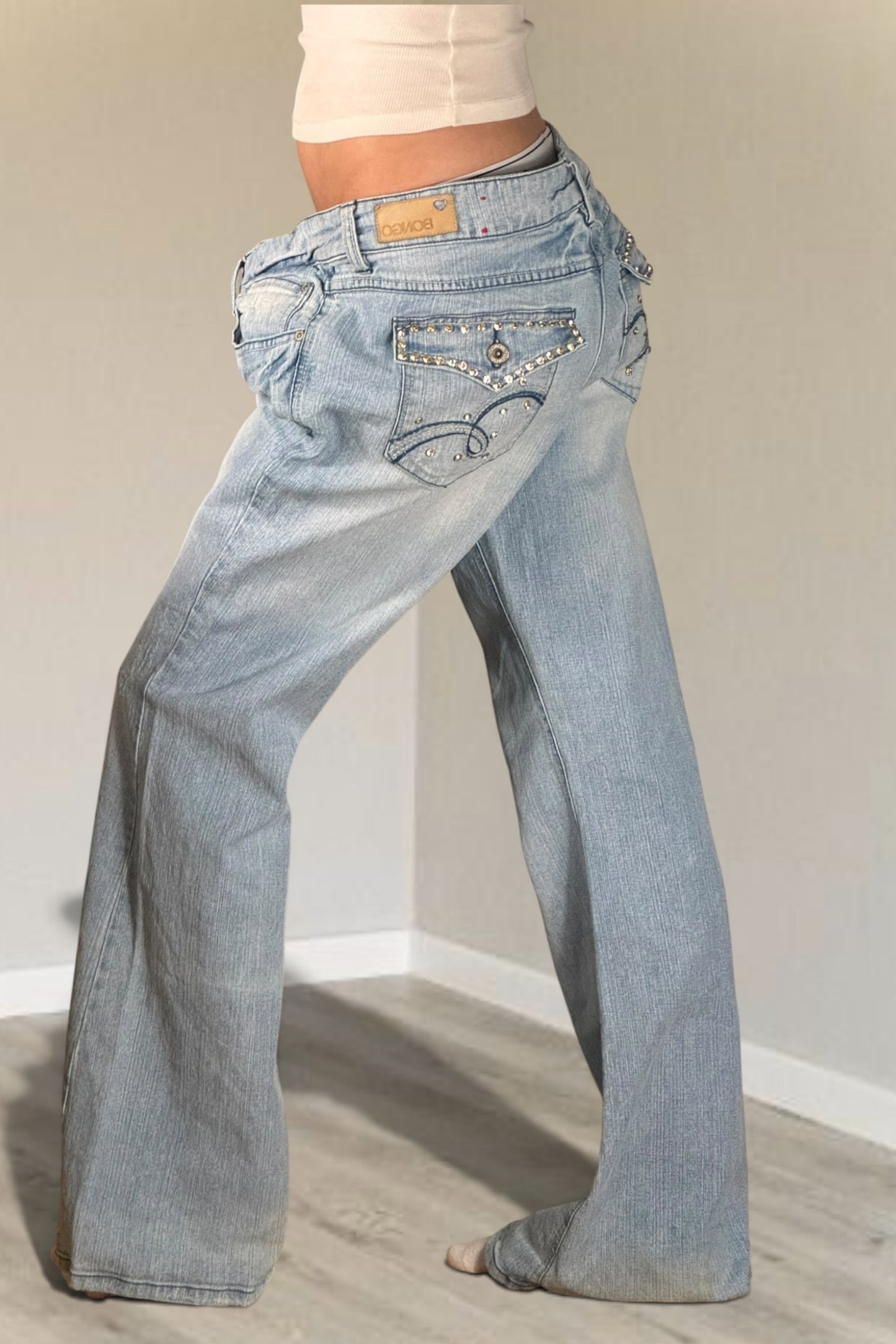 Lågmidjade jeans stl: XL
