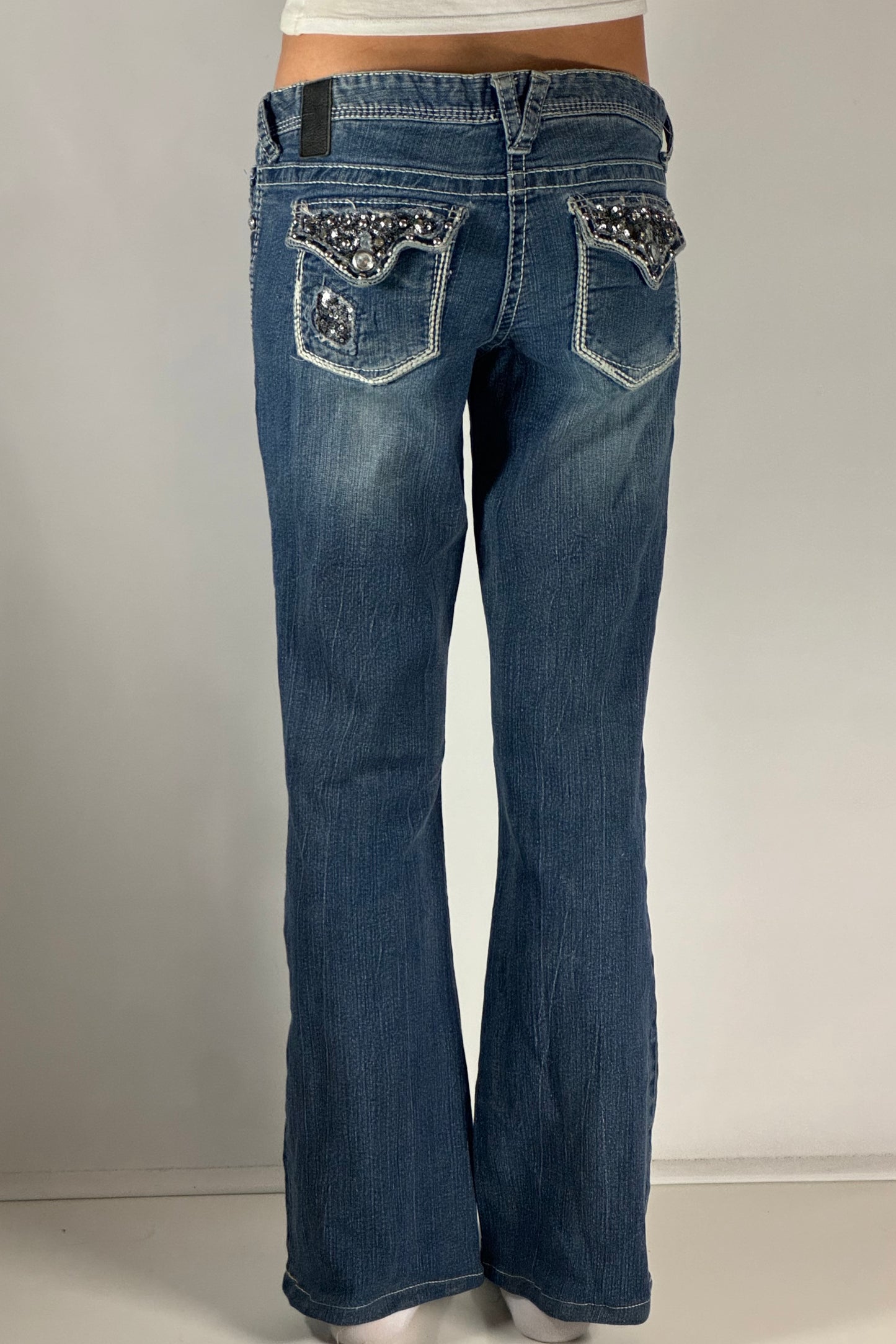 Lågmidjade jeans stl: S/M