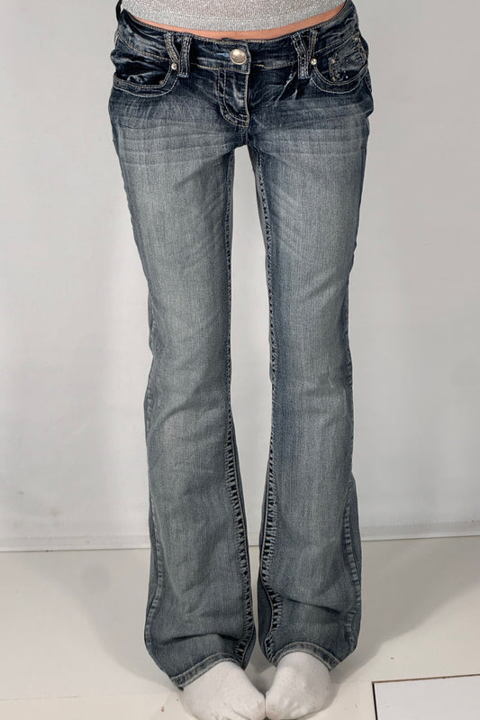 Lavtaljede jeans str: S