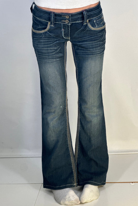 Lavtaljede jeans str: S
