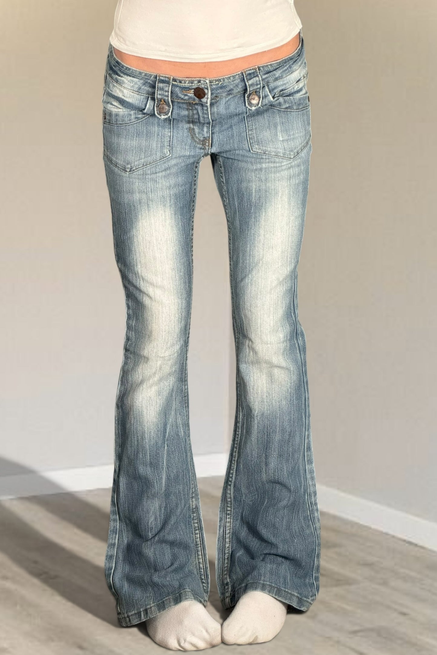 Lågmidjade jeans stl: S/M