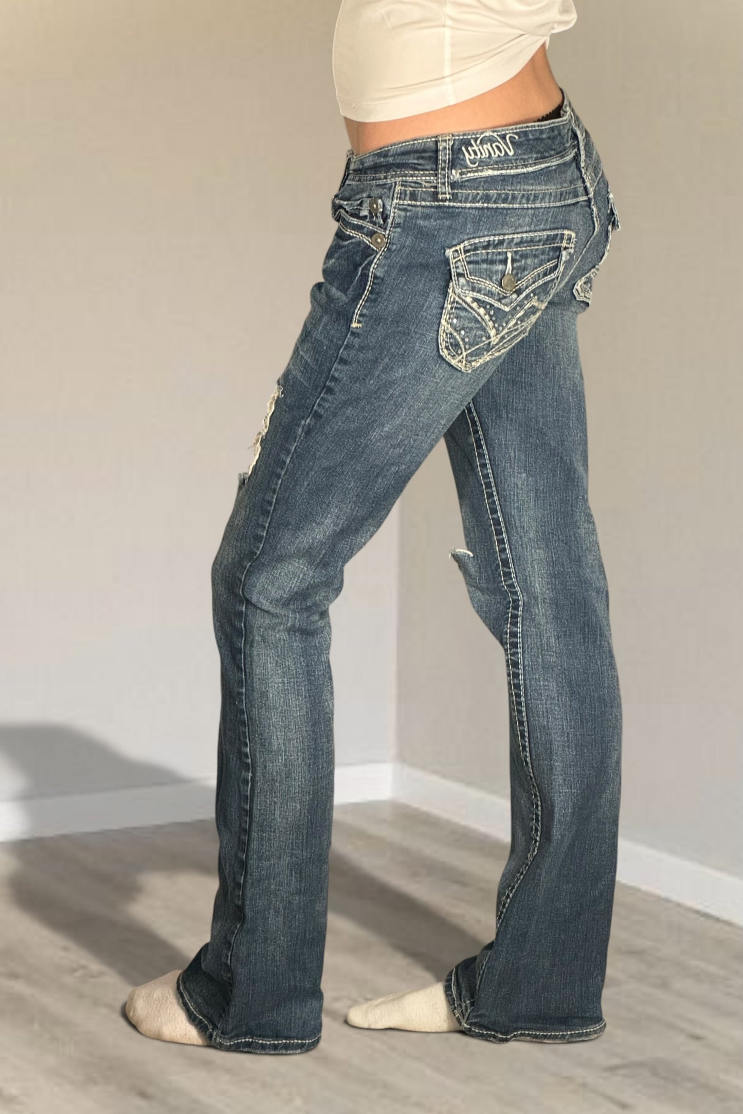 Lågmidjade jeans stl: S
