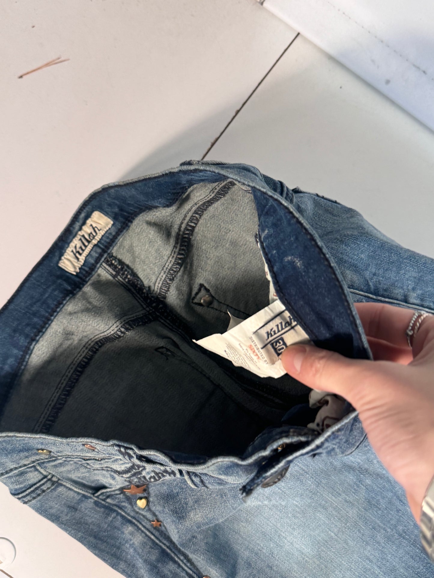 Lågmidjade jeans stl: S