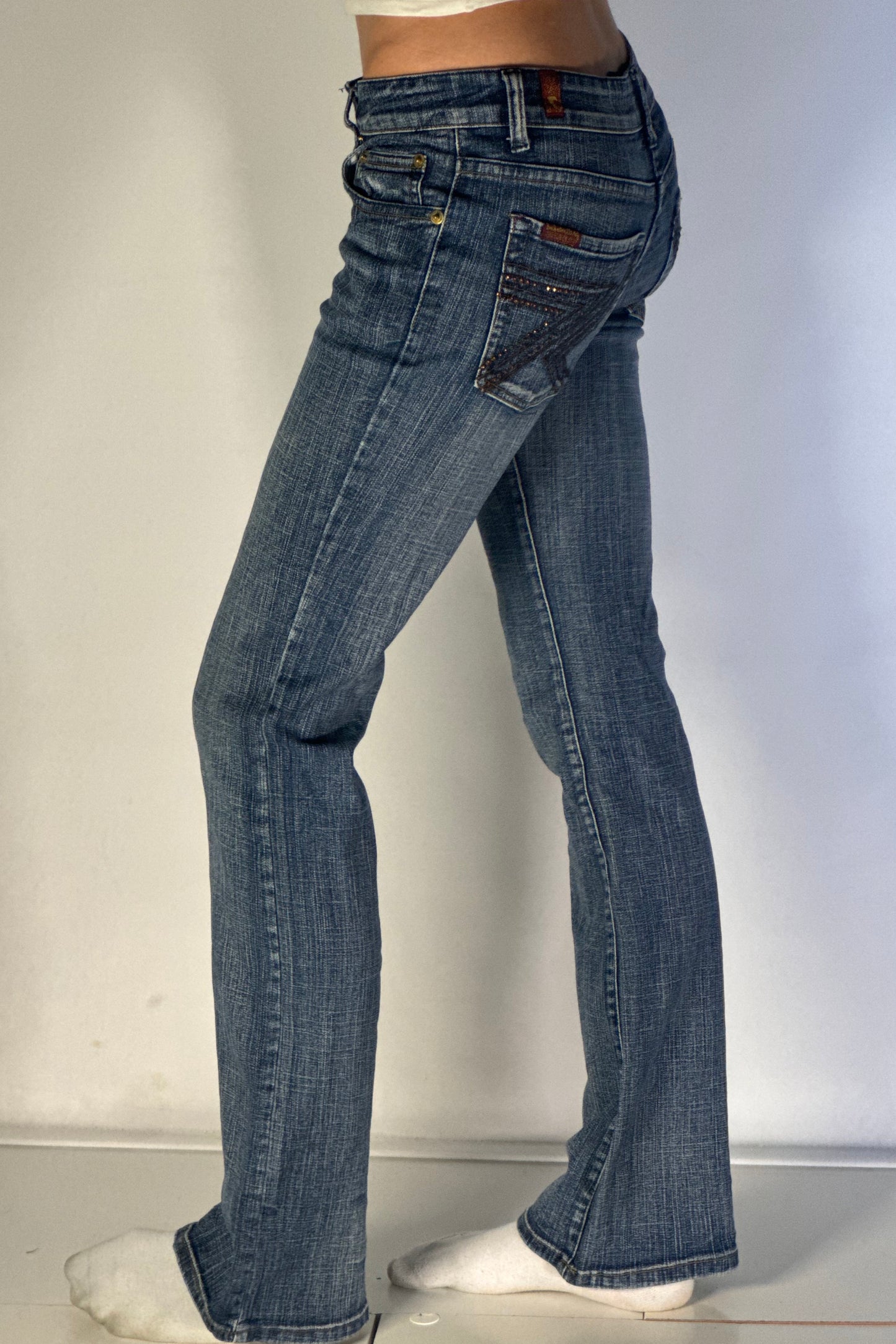 Lågmidjade jeans stl: XS