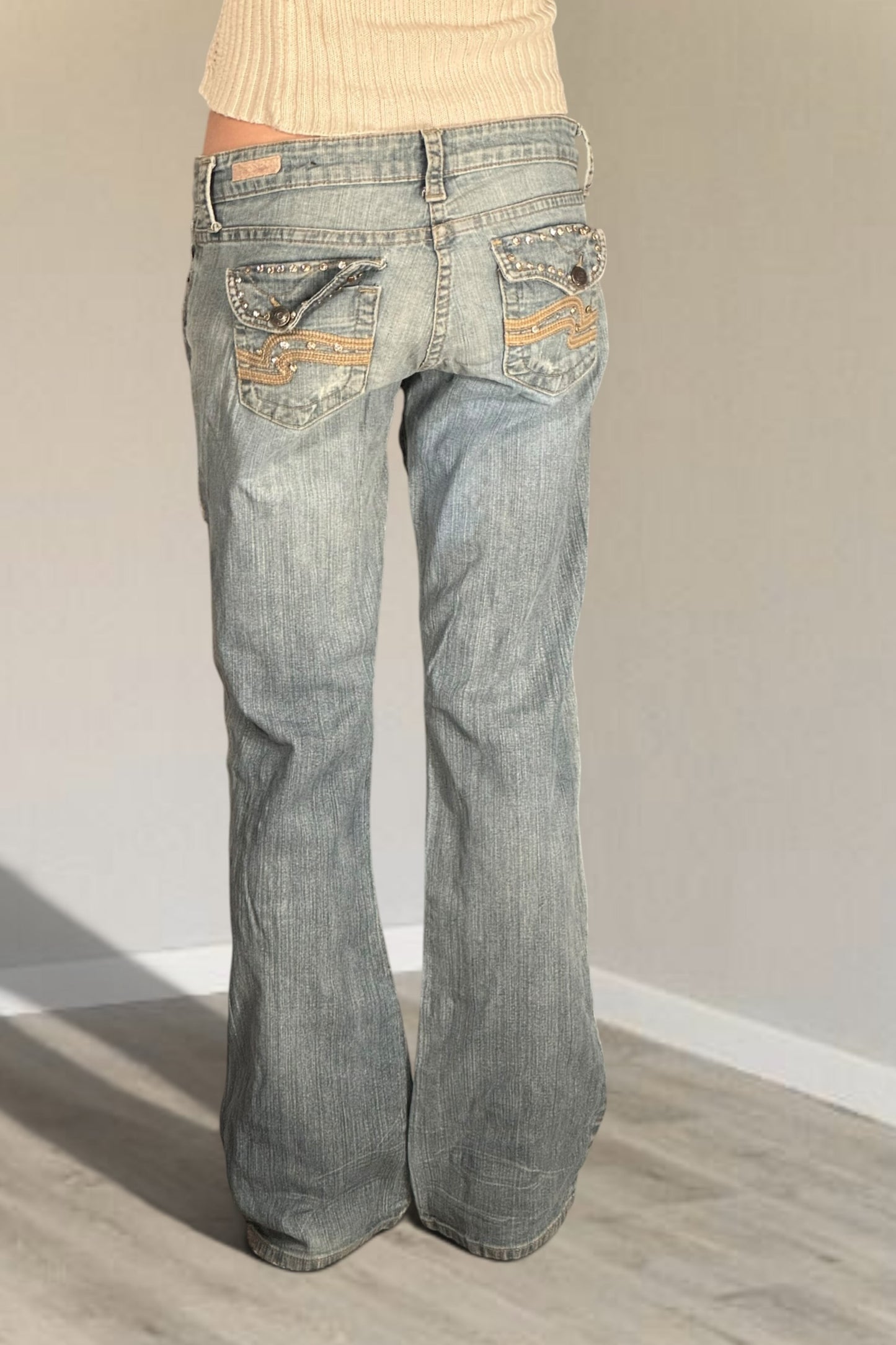 Lågmidjade jeans stl: S/M