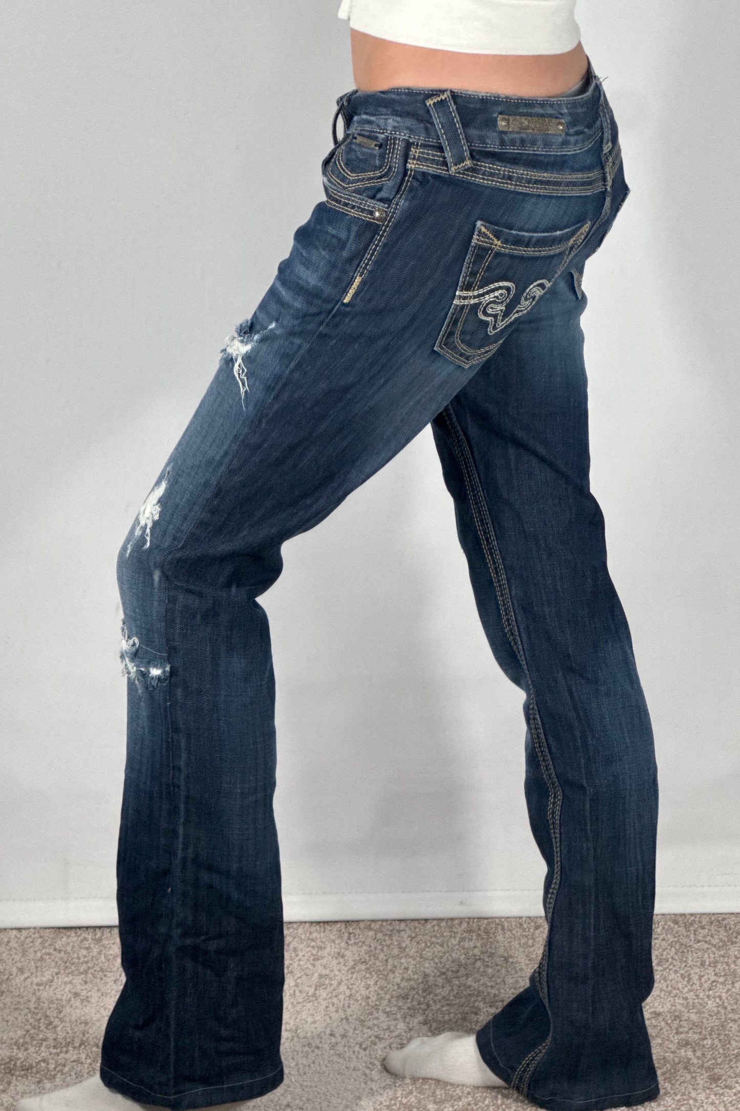 Lågmidjade jeans stl: S