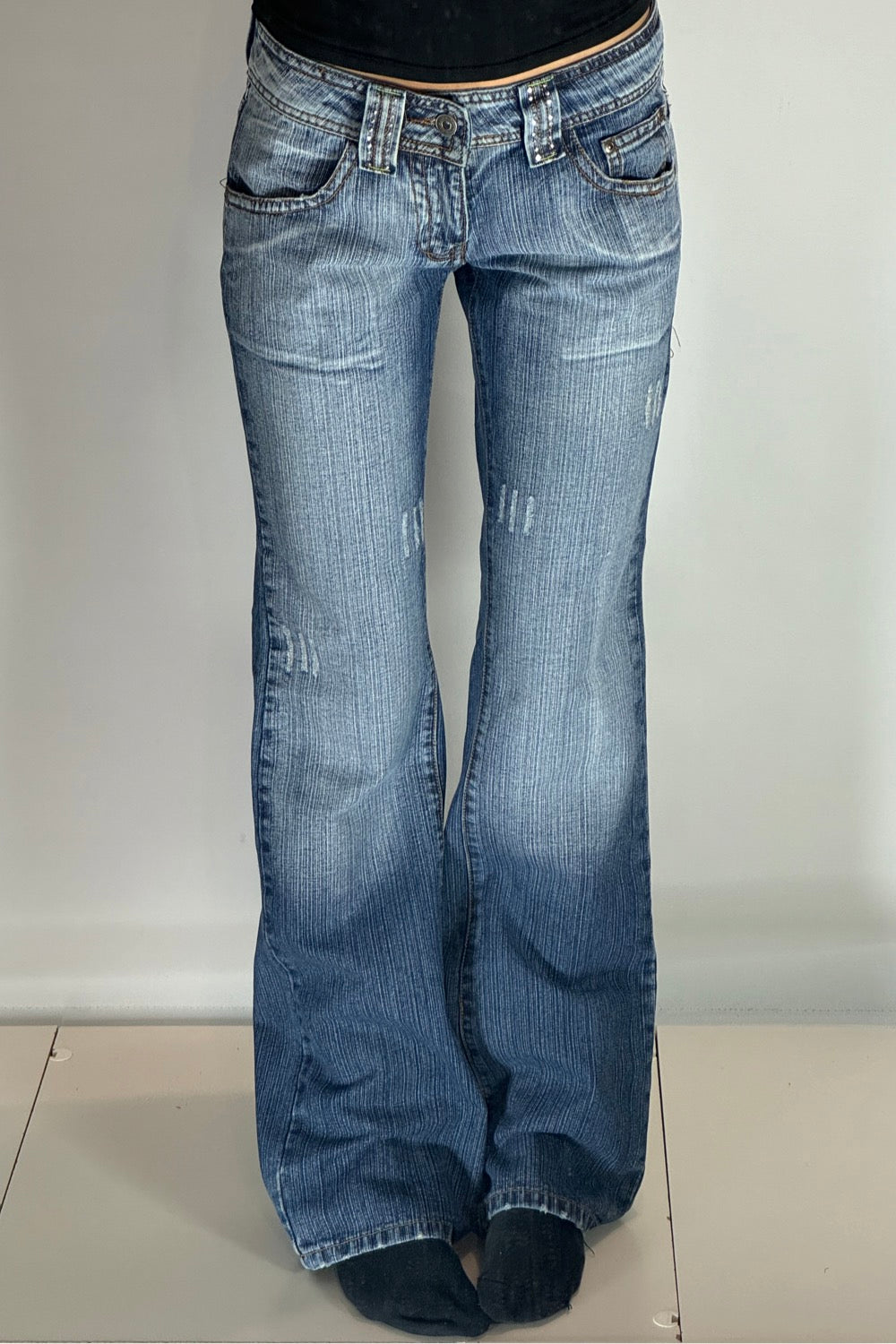 Lågmidjade jeans stl: S