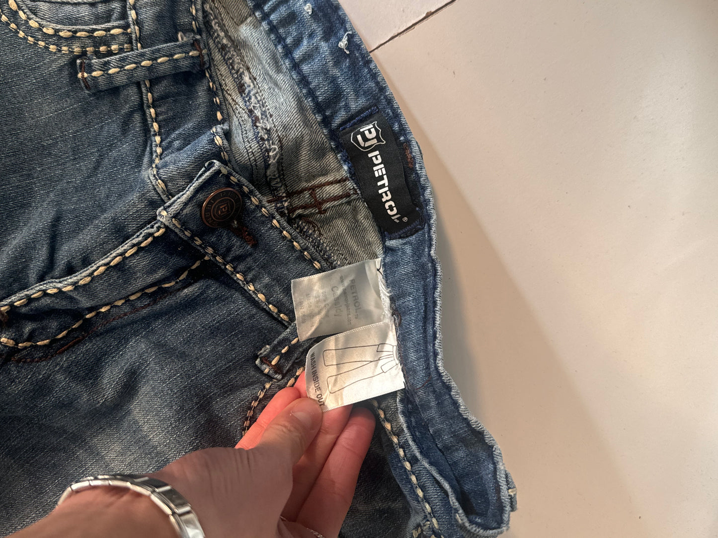 Lavtaljede jeans str: S